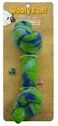 One Pet Planet Wool Knotted Bone Chew Toy 85Inch Green