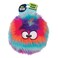 goDog Furballz Squeaky Plush Ball Dog Toy Chew Guard Technology Cool Rainbow Large