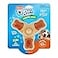 Hartz Chew n Clean Chew Toy and Treat in One Chicken Flavored TriPoint Dog Toy Medium