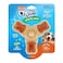 Hartz Chew n Clean Chew Toy and Treat in One Chicken Flavored TriPoint Dog Toy Medium