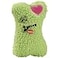 Zanies Embroidered Berber Bone Dog Toys Green