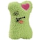 Zanies Embroidered Berber Bone Dog Toys Green