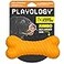 Playology Dog Toys Dual Layer Bone Chew Toy for Large Dogs Cheddar Cheese Scented Jumbo Dog Bone
