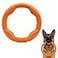 LaRoo Floatable Dog Fetch Toy Ring Tug Toy Teething Relief Catch Water Fun Pet Training Outdoor Durable Chew Toys for Small Medium Dogs Orange86