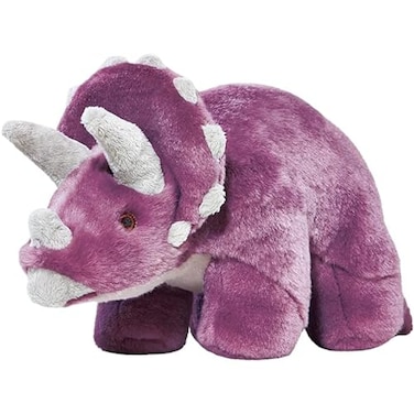 Fluff &amp; Fluff Tuff Charlie Triceratops Plush Dog Toy Large 14