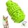 PIFFZEDO Dog Toys for Aggressive ChewersInteractive Natural Rubber Chew Squeaky Toy for Medium Breed OnlyNot for Small DogDog ToothbrushTough Durable GreenMedium