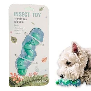 CHICHI PAWS Small Breed Dog Chew Toys for Teething Natural Rubber Durable Nylon Toy for Puppies 012 Months Interactive Gift for Small Dogs Under 30 lbs Safe Teeth Cleaner Anxiety Soother