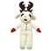 Multipet Holiday Lamb Chop with Reindeer Antlers Plush Dog Toy 13 Standing Lamb