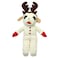 Multipet Holiday Lamb Chop with Reindeer Antlers Plush Dog Toy 13 Standing Lamb