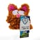 goDog PlayClean Bush Squeaky Plush Dog Toy with OdorEliminating Essential Oils Chew Guard Technology Brown Small