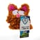 goDog PlayClean Bush Squeaky Plush Dog Toy with OdorEliminating Essential Oils Chew Guard Technology Brown Small