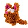 goDog PlayClean Bush Squeaky Plush Dog Toy with OdorEliminating Essential Oils Chew Guard Technology Brown Small