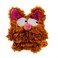 goDog PlayClean Bush Squeaky Plush Dog Toy with OdorEliminating Essential Oils Chew Guard Technology Brown Small