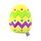 Midlee Plush Easter Egg Dog Toy with Squeaker YellowLarge