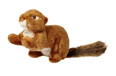 Fluff &amp; Fluff Tuff SQUEAKERLESS Red Squirrel