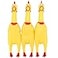 LEGEND SANDY Screaming Chicken Dog ToysYellow Rubber Squaking Chicken Toy Novelty and Durable Rubber Chicken for DogsRubber Chickens Value 3 Pack