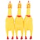 LEGEND SANDY Screaming Chicken Dog ToysYellow Rubber Squaking Chicken Toy Novelty and Durable Rubber Chicken for DogsRubber Chickens Value 3 Pack
