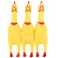 LEGEND SANDY Screaming Chicken Dog ToysYellow Rubber Squaking Chicken Toy Novelty and Durable Rubber Chicken for DogsRubber Chickens Value 3 Pack