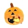 Midlee Pumpkin Find a Toy Halloween Dog Toy Interactive Plush Squeaker Pet Gift