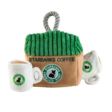 Haute Diggity Dog Starbarks Activity House Plush Designer Dog Toys with Interactive Squeaker Stimulating Pet Enrichment MachineWashable Safe Materials for All Breeds One Size