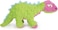goDog Dinos Spike Squeaky Plush Dog Toy Chew Guard Technology Green Small