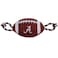Pets First NCAA Alabama Crimson Tide Football Dog Toy Tough Quality Nylon Materials Strong Pull Ropes Inner Squeaker Collegiate Team Color