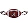 Pets First NCAA Alabama Crimson Tide Football Dog Toy Tough Quality Nylon Materials Strong Pull Ropes Inner Squeaker Collegiate Team Color