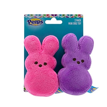 Peeps for Pets Plush Bunny Toys for Dogs PinkPurple Mini2 Pack Fun Way to Keep Your Pet Entertained for Hours Soft Cute Cuddly and Squeaky Dog Toys for Easter or Everyday Use