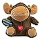 Hero Chuckles Moose Plush Squeaky Dog Toy Durable Stuffed Animal with 3 in 1 Squeaker