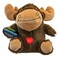 Hero Chuckles Moose Plush Squeaky Dog Toy Durable Stuffed Animal with 3 in 1 Squeaker