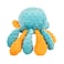 goDog Crazy Tugs Octopus Squeaky Plush Tug Dog Toy with Chew Guard Technology Durable Fabric Squeaker for Active Play Multi Color Large