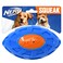 Nerf Dog 6in TPR EXO Squeak Football BlueOrange