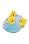 Glow Pups Chicken and Egg Hide and Seek Interactive Dog Toy with Squeaker Promotes Mental Stimulation 7 X 6 Inches Egg and 3 Chickens Blue and Yellow