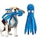 Alphatool Squeaky Dog Toys No Stuffing Octopus Soft Plush Crinkle Toys to Keep Them Busy Interactive Essentials for Small Medium Pets Dogs Gifts 1pcs Blue