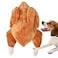 YoFellas Thanksgiving Interactive Turkey Plush Dog Toy with Squeaker Soft and Durable Ideal for Small Medium Breeds Great for Festive Fun and Daily Playtime