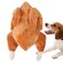 YoFellas Thanksgiving Interactive Turkey Plush Dog Toy with Squeaker Soft and Durable Ideal for Small Medium Breeds Great for Festive Fun and Daily Playtime