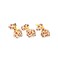 ZippyPaws Zoo Friends Burrow Interactive Squeaky Hide and Seek Plush Dog Toy Giraffe Miniz 3 Pack