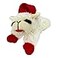 Multipet Lamb Chop Dog Plush Toy w Santa Hat Squeaky Toy for All Dogs Extra Soft Plush Stuffed Animal for Cuddling Playing 6 Cream