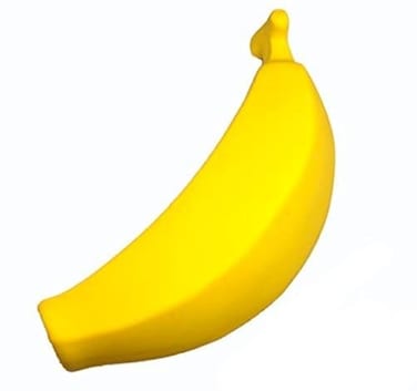 WANT CHEW Latex Dog Squeaky Chew Toy Banana 511