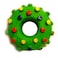 WANT CHEW Latex Dog Squeaky Chew Toy Bubble Donut