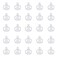 NATUWORLD 25Pcs 35mm Pet Squeakers Replacement Squeakers Noise Maker Insert for Pet Repair Supply