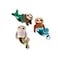 Fringe Studio Sloth Mermaids Small Plush Squeaker Dog Toy 3PCS Set PetShop Collection 289438