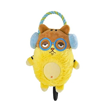 HugSmart Pet Melody Bros Squeaky Plush Rope Tug Dog Toy with Less Stuffing Melody BrosCat