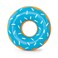 ZippyPaws Latex Donutz Durable Dog Toy for Interactive Play No Stuffing Blueberry