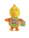 Spunky pup Woolies Dog Toy Squeaky Plush Toy Made with Double Stitched Wool Mini ChickenYellow2193