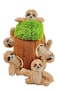 Glow Pups Hide and Seek Dog Toy Plush Sloth in Tree Squeaky Interactive Fun Promotes Mental Stimulation Keep Your Dog Entertained Easy to Clean Soft Plush Large BrownGreen