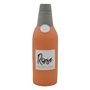 ZippyPaws Latex Happy Hour Crusherz Drink Themed Crunch Water Bottle Dog Toy Rose
