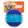 Nerf Dog 37in TPR 3Part Spike Squeak Ball Dog Toy Dark BlueLight Blue
