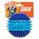 Nerf Dog 37in TPR 3Part Spike Squeak Ball Dog Toy Dark BlueLight Blue