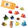 Brewish Artificial Lifelike Plastic Fish for Aquarium Tank Decorations Ornaments Random Pattern Moving Floating Fishes Toy for Swimming in Bubble Tube Lamp Accessories 12 Pieces Set